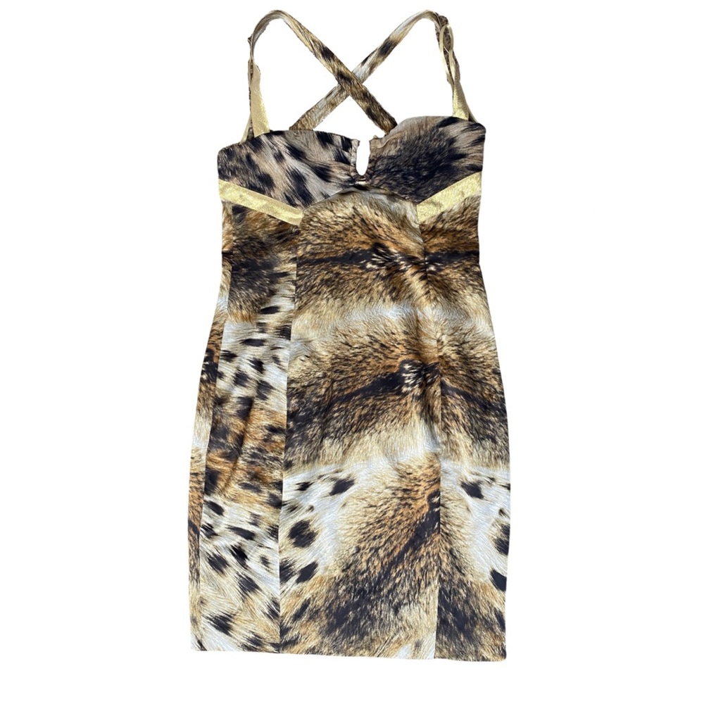 Just Cavalli Animal Print satin midi dress - Picture 7 of 8